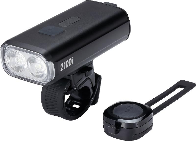 BBB Akku Frontlicht StrikeDuo 2100i BLS-273i inkl. Kabellose Fernbedinung, schwarz