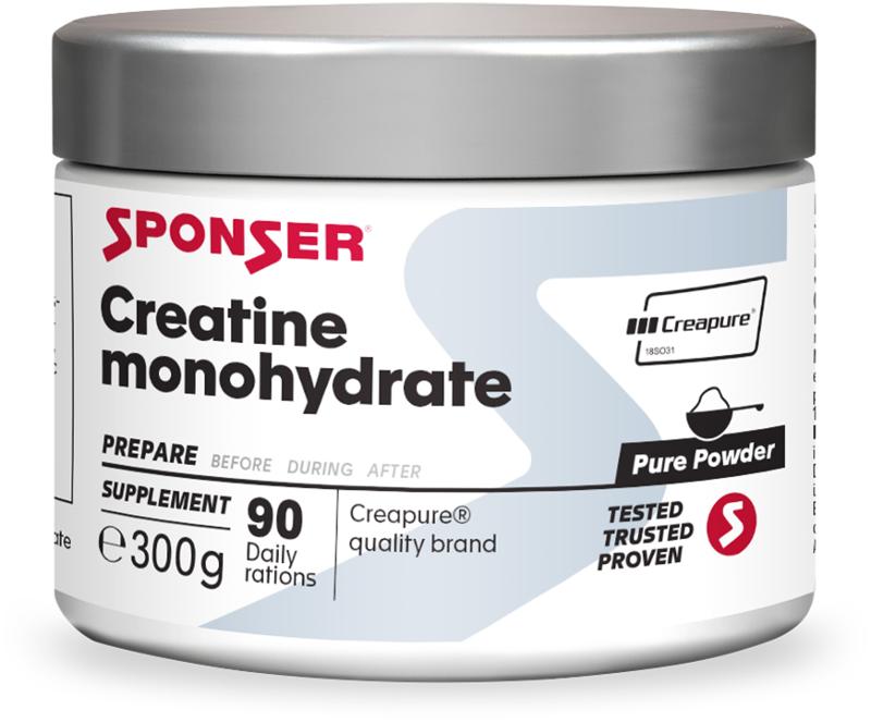 SPONSER Creatine Monohydrat Pulver Neutral, 300 g Dose, Pulver