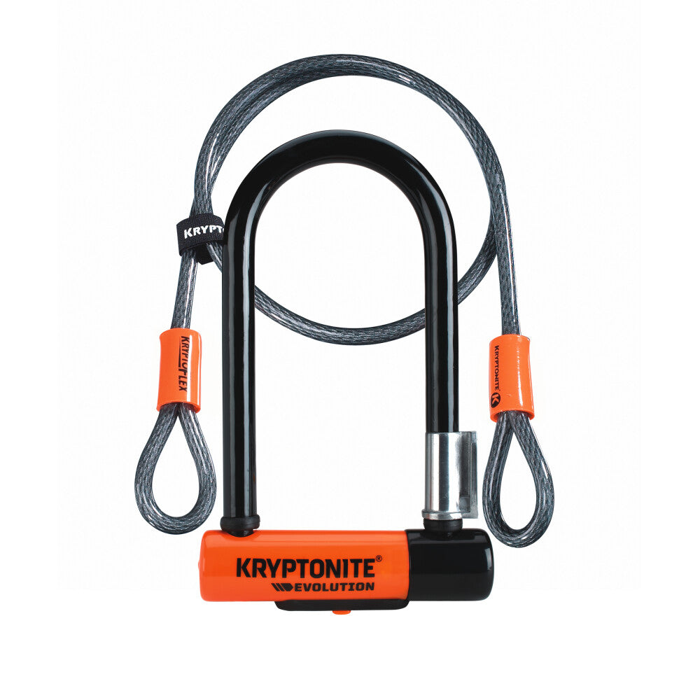 Kryptonite Bügelschloss Evolution Mini-7 mit Kabel