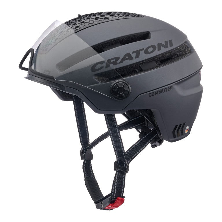 Cratoni dunkelgrau matt, Fahrradhelm Cratoni Commuter