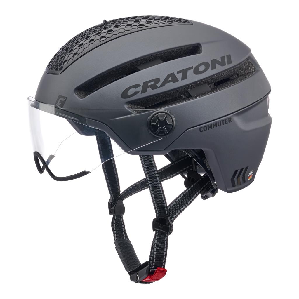 Cratoni dunkelgrau matt, Fahrradhelm Cratoni Commuter