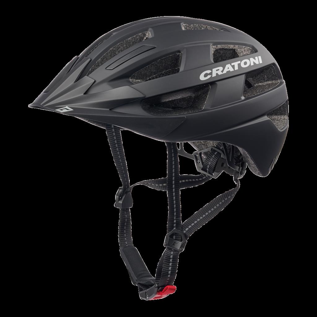 Cratoni schwarz matt, Gr. S/M (52-57cm) Fahrradhelm Cratoni Velo-X (City)