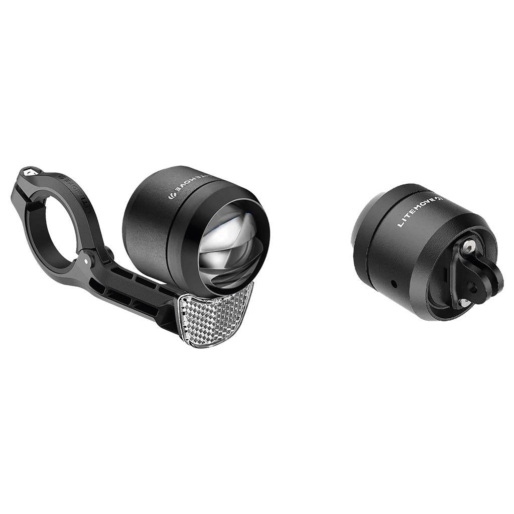 Litemove 12 V (10,5~16V), 150 Lux, Lenkerhalter LED-E-Bike-Scheinwerfer Litemove SEC-150