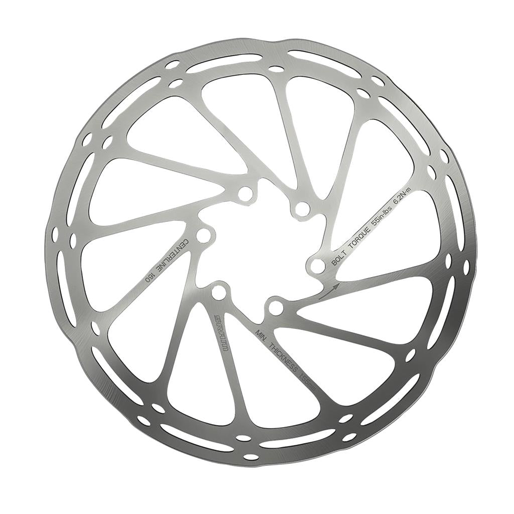 Sram Ø180mm, schwarz, abgerundet, CenterLock Bremsscheibe SRAM Centerline A2