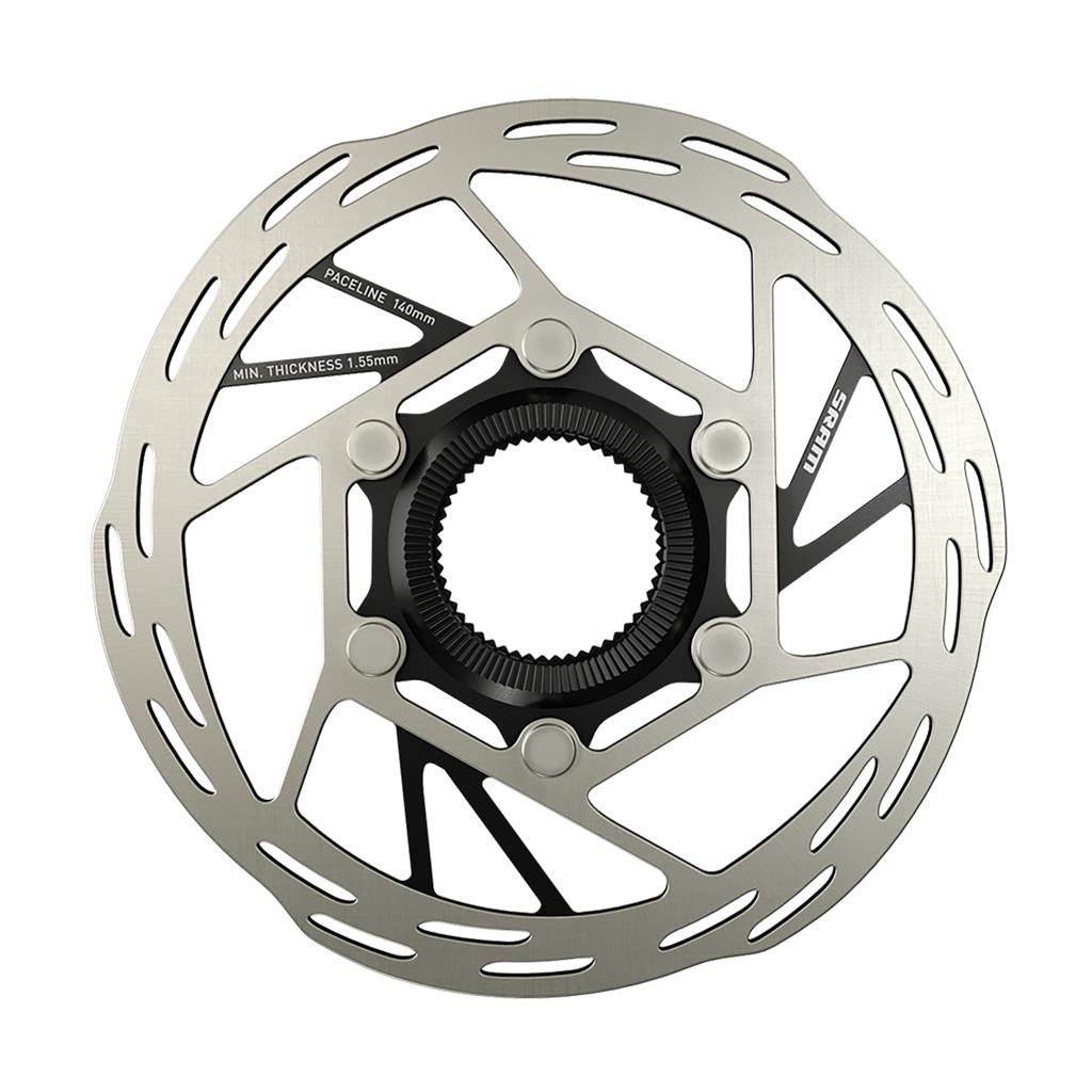 Sram Ø140mm, schwarz, abgerundet, CenterLock Bremsscheibe SRAM Paceline A2
