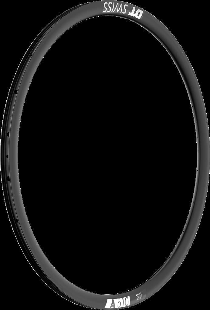DT Swiss 28", schwarz, 24 Loch, 622-20, VL 6,5mm Felge DT Swiss A 510 DB