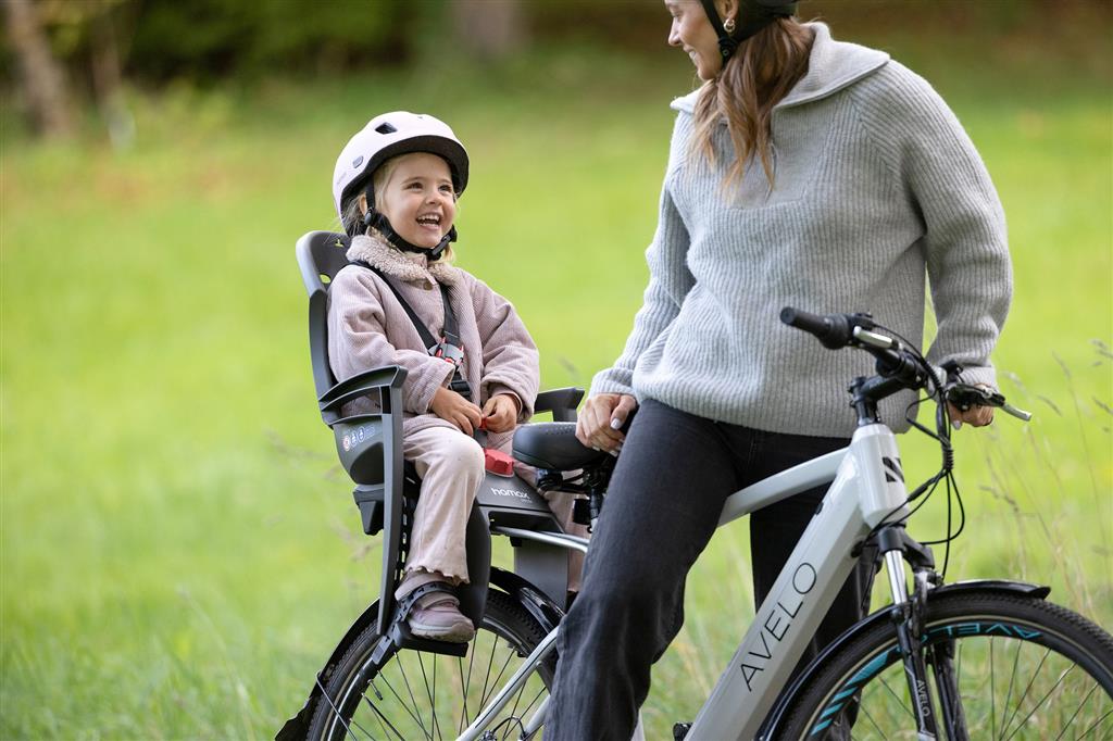Hamax grau/sw, Befest.Rahmenrohr, abschließb. Kindersitz Hamax Siesta