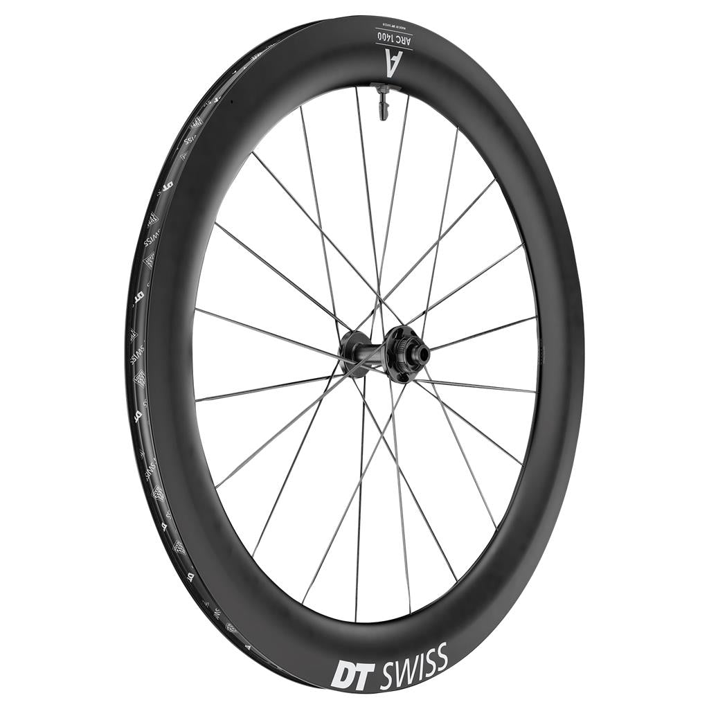 DT Swiss 28", Carbon, sw, Center Lock, 100/12 TA VR DT Swiss ARC 1400 Dicut 65 DB