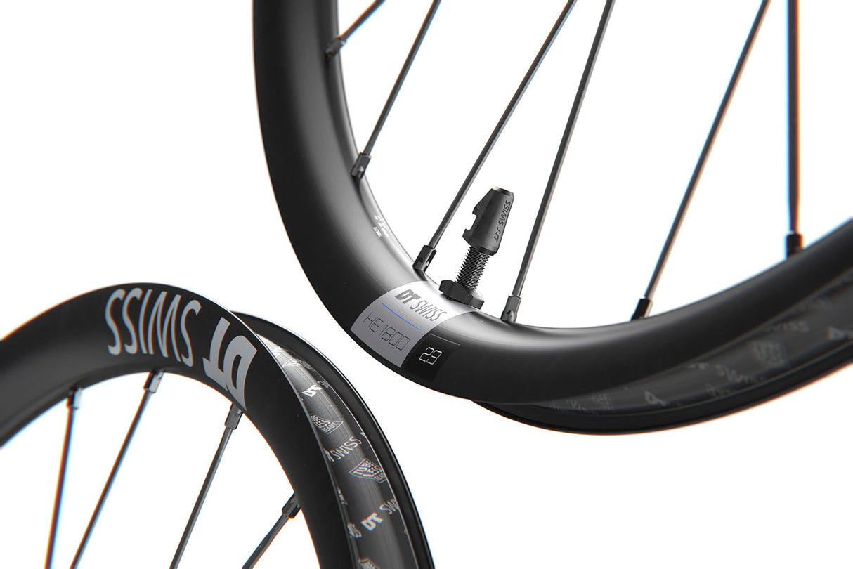 DT Swiss 28", Alu, sw, CL, 100/12mm TA VR DT Swiss HE 1800 Spline 23 DB 28"/22