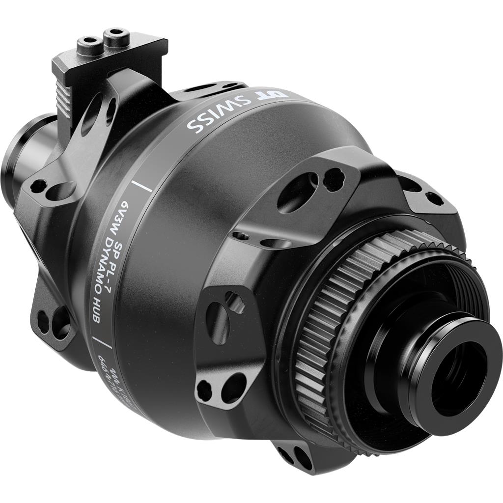 DT Swiss 100/12mm TA, 24 Loch, CL, straigtpull VR-Nabe DT Swiss Dynamo Shutter 35P
