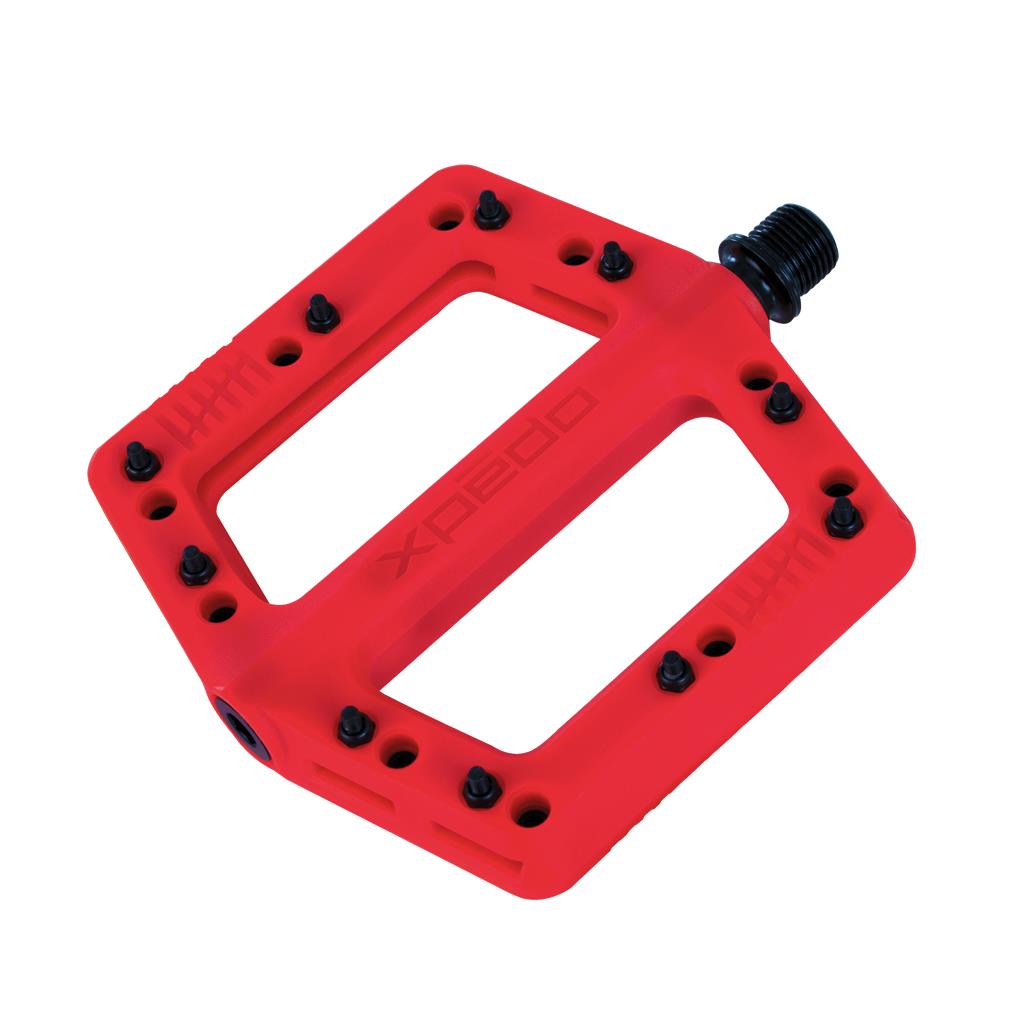 Xpedo rot, 109x109x16mm, Plattform Pedal Xpedo FELIX
