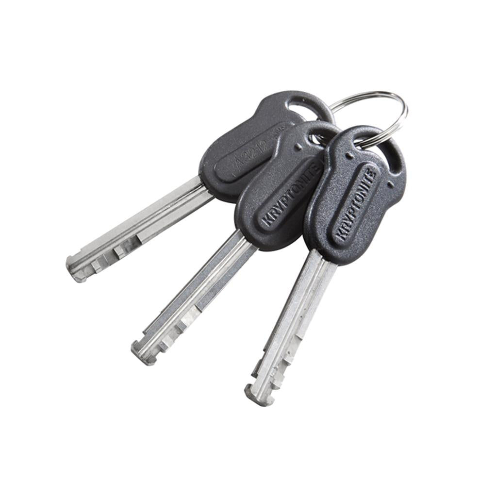 Kryptonite L:100cm ,Ø14,sw/gelb,15mm DiscL,3 Schl. Kettenschl.Krypton.NY Fahgettaboudit1410
