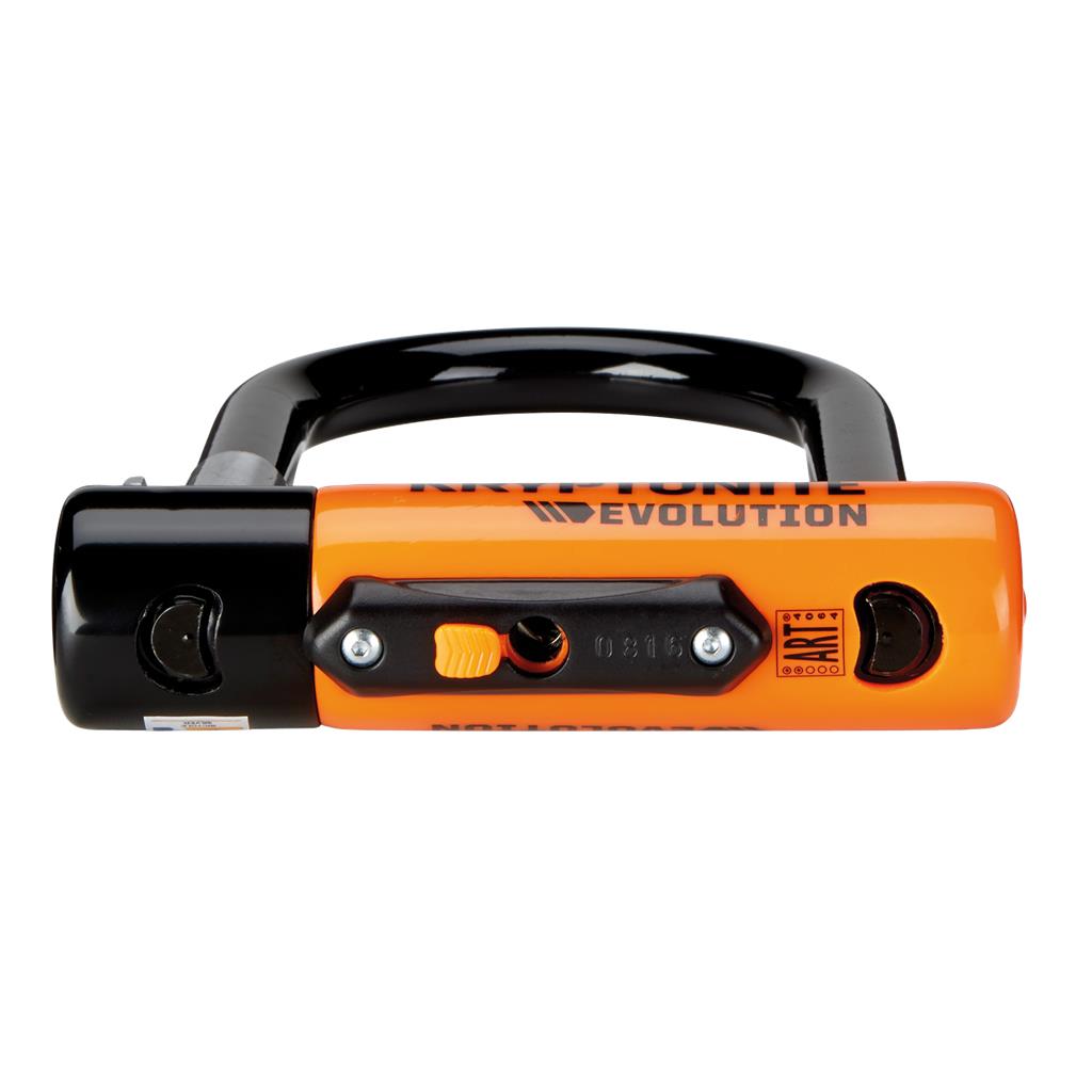 Kryptonite 8,3x24,1cm, sw/orange,3 Schlüssel Bügelschloss Kryptonite Evolution Mini-9