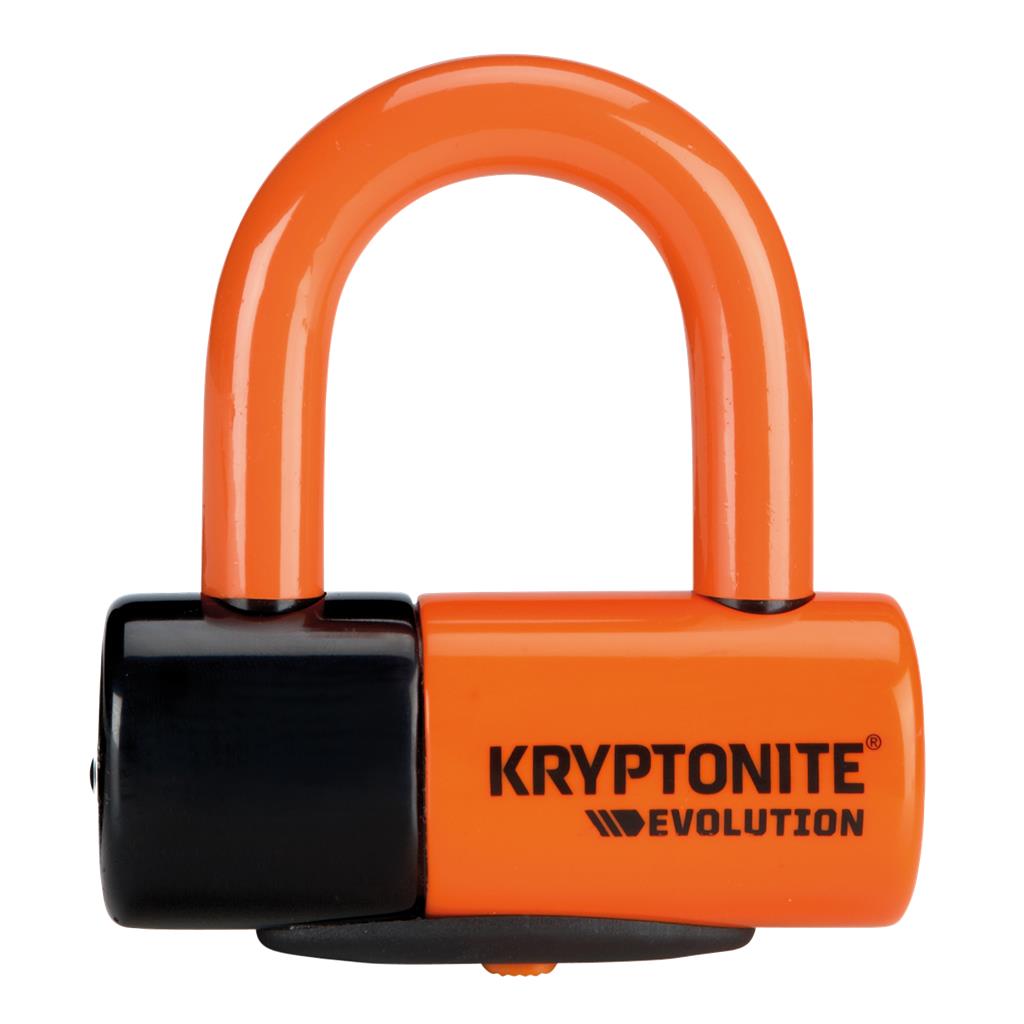 Kryptonite 4,8 x 5,4cm, Ø14mm, orange, 3 Schlüssel Disc Lock Kryptonite Evolution Premiump.