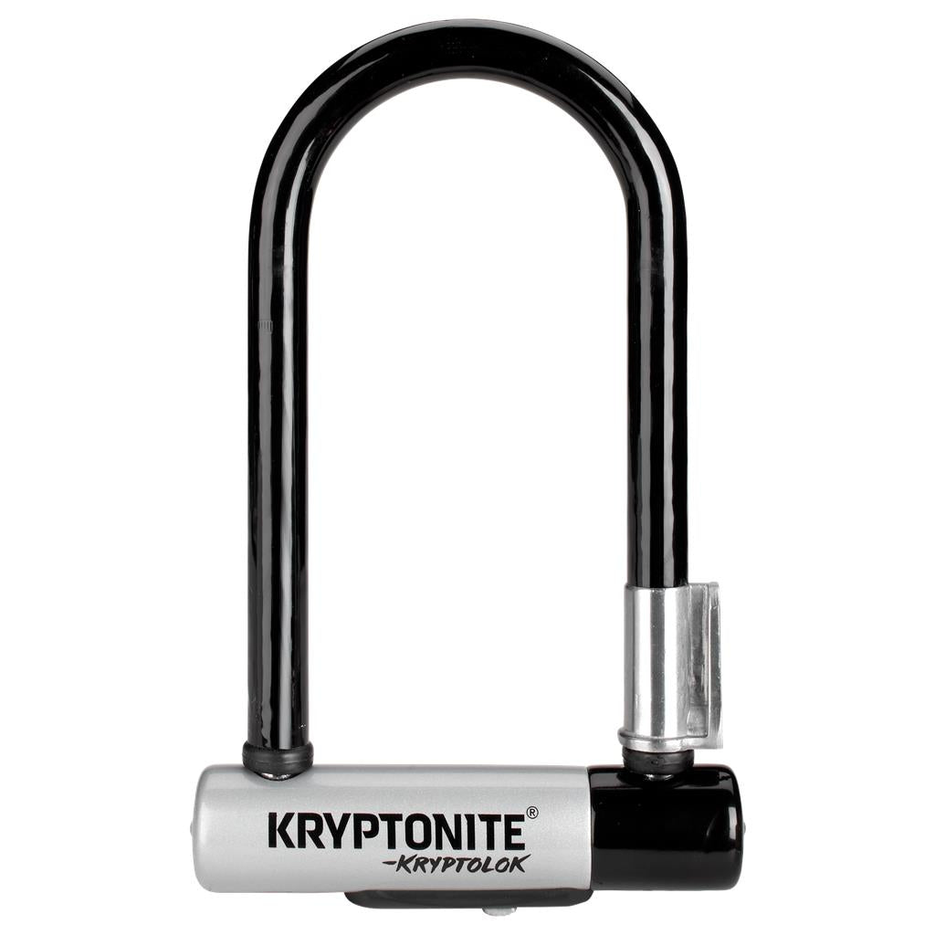 Kryptonite 8,2x17,8cm,sw/si,2 Schl.,m.4' Flexkabel Bügelschloss Kryptonite KryptoLok Mini-7