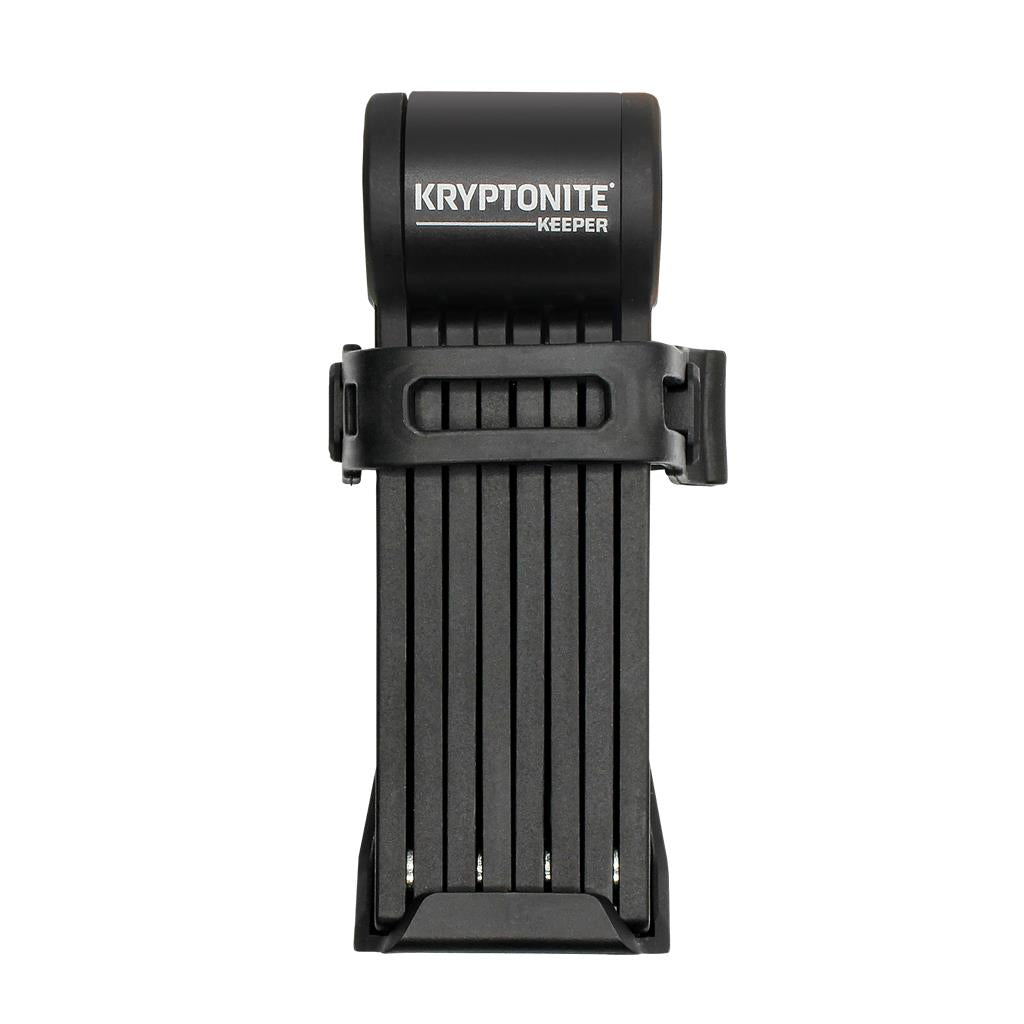 Kryptonite Länge 80cm,2,5mm Stahlgl.,sw,2 Schlüssel Faltreifenschloss Kryptonite Keeper Mini