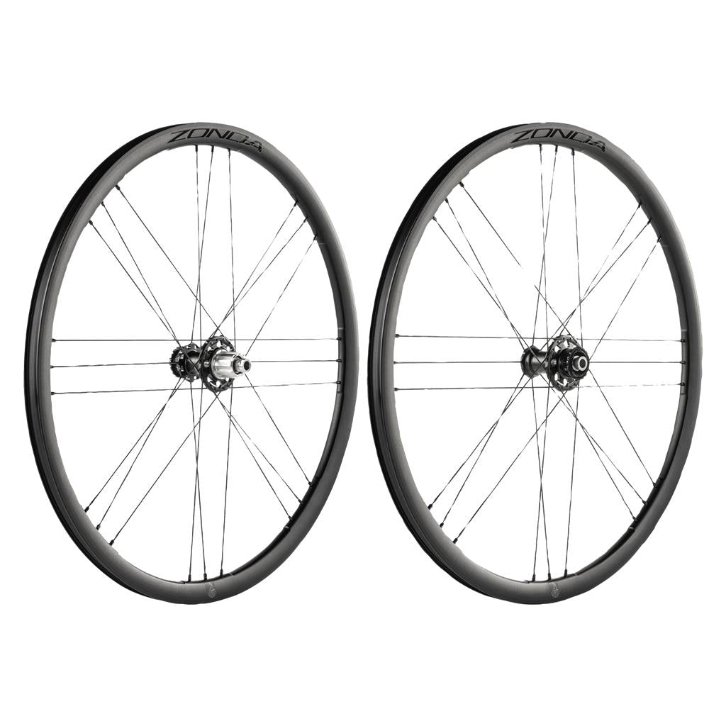Campagnolo 28",sw,CL,VR100/HR142,Shim.HG 11,9-12-f. Laufradsatz Campa. Zonda GT DB 2WF C23