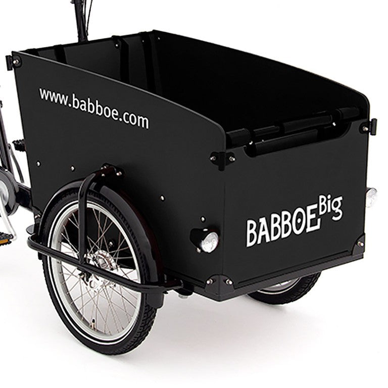 Babboe Big, schwarz, GEN 2 Holzpaneele Babboe