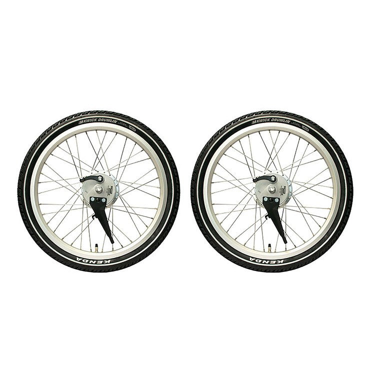 Babboe silber, 20", für Big/Dog/Pro Trike, 2 St Vorderrad Babboe Sturmey Archer