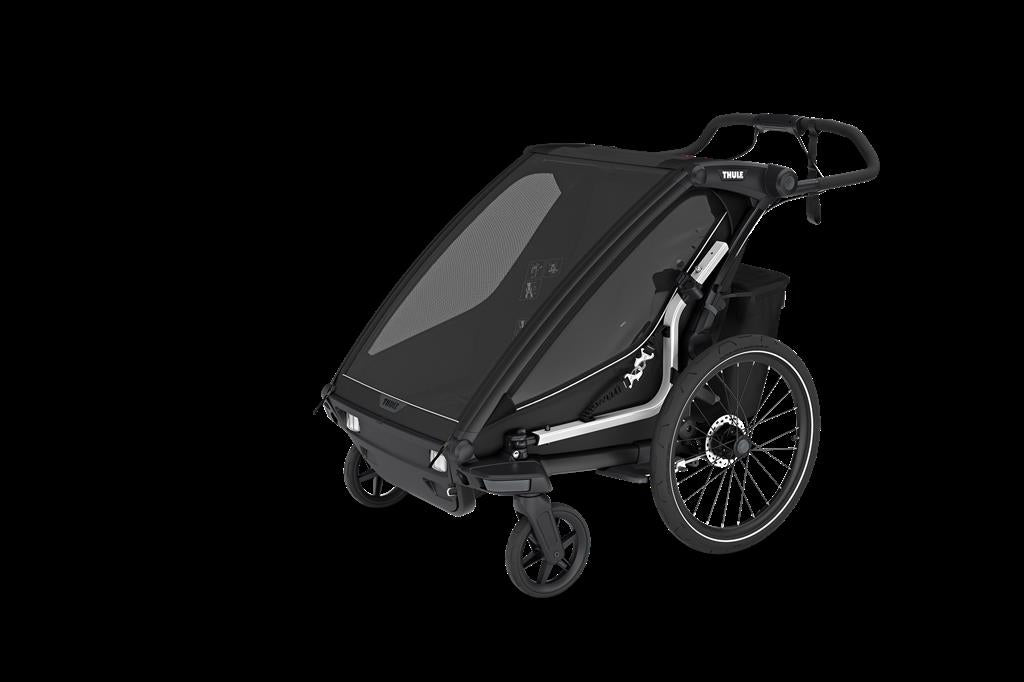 Thule Double, schwarz Kinderanhänger Thule Chariot Sport 2