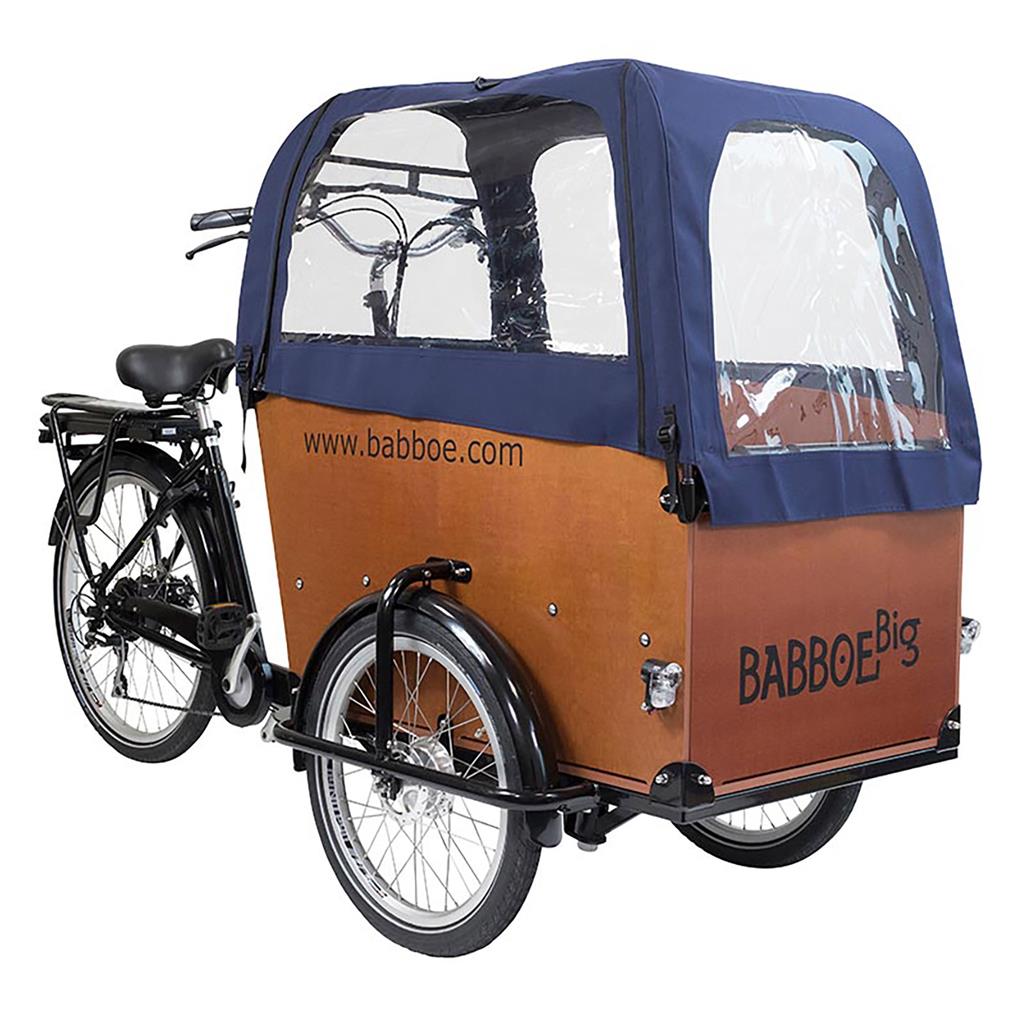 Babboe blau, für Big, Docril Regenverdeck Babboe
