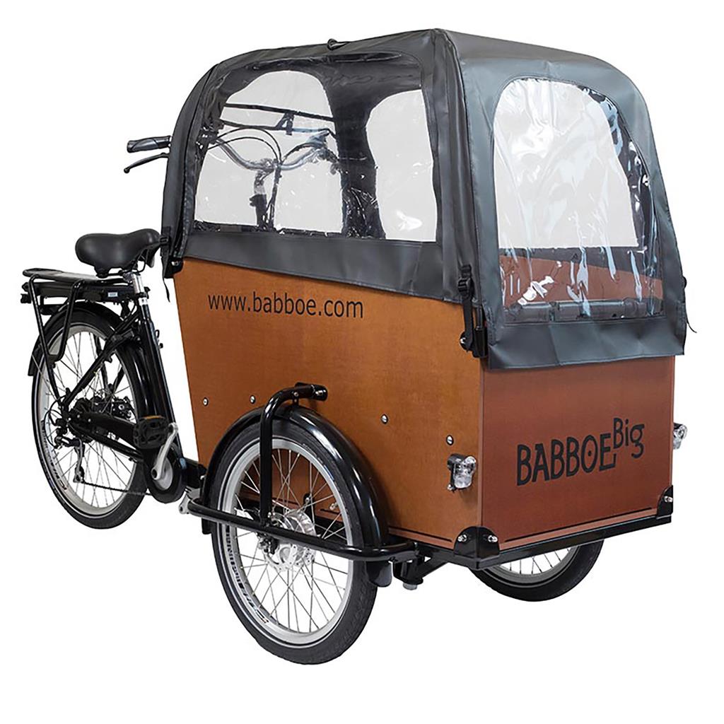 Babboe schwarz, für Big, PVC Regenverdeck Babboe