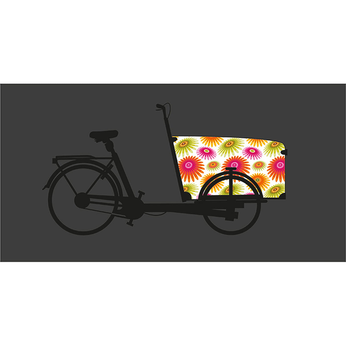 Babboe farbige Blumen, reflektierend, für Big Lastenfahrrad Aufkleber Babboe