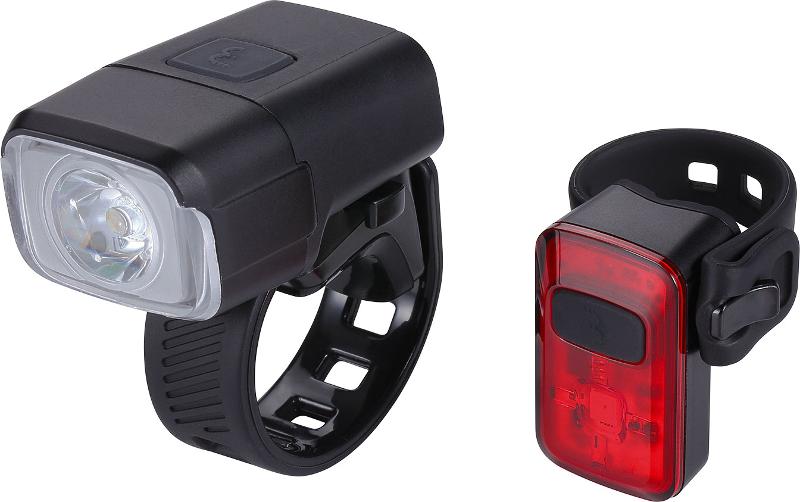 BBB Akku Lichtset NanoStrike 400 Combo BLS-164 inkl. Rear Spark 2.0, schwarz