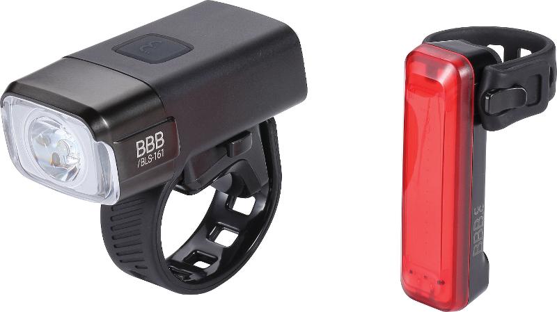 BBB Akku Lichtset NanoStrike 600 Combo BLS-165 inkl. Rear Signal II, schwarz