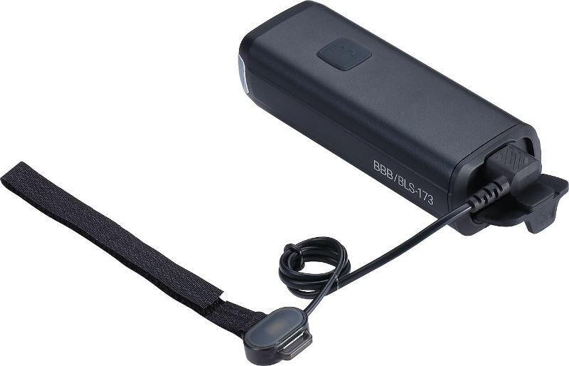 BBB Akku Frontlicht StrikeDuo 2000 BLS-173 inkl. Kabelfernbedienung, schwarz