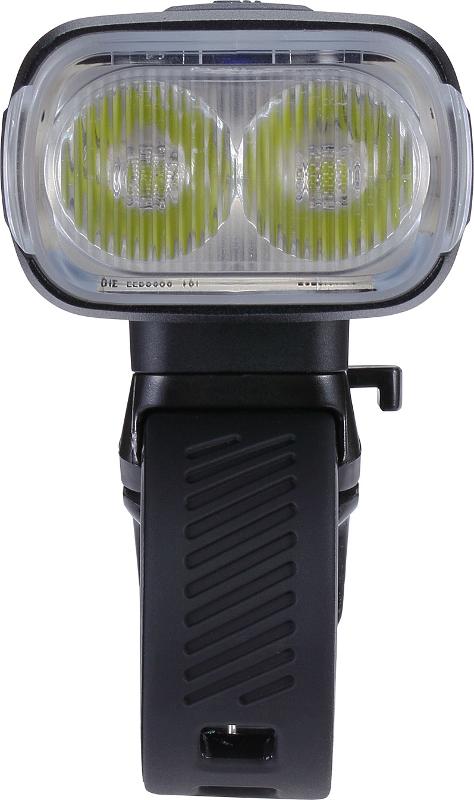 BBB Akku Frontlicht StrikeDuo 2000 BLS-173 inkl. Kabelfernbedienung, schwarz