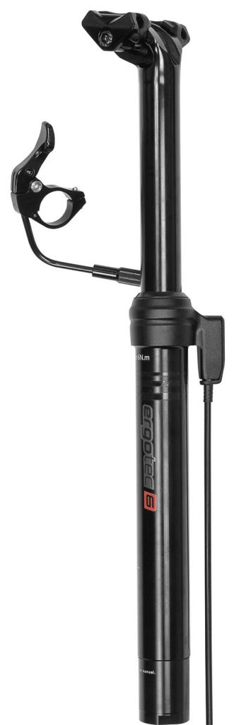 ERGOTEC Up&Down RC Sattelstütze höhenverstellbar ø 31,6 x 400 mm, mit Fernbedienung, schwarz