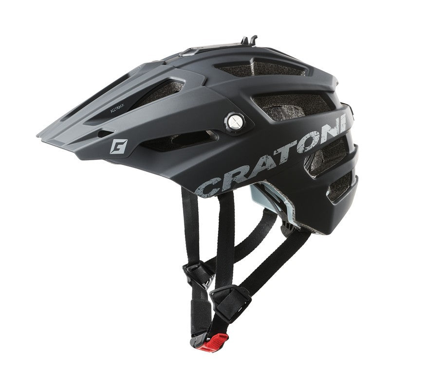 Cratoni Fahrradhelm AllTrack (MTB) schwarz gummiert, Gr. S/M (54-58cm)
