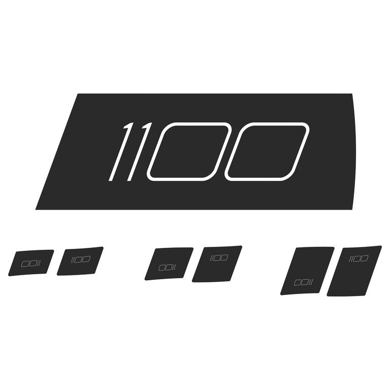 DT Swiss schwarz, Vinyl Dekor-Set DT Swiss ARC 1100 DI 29x20 DB