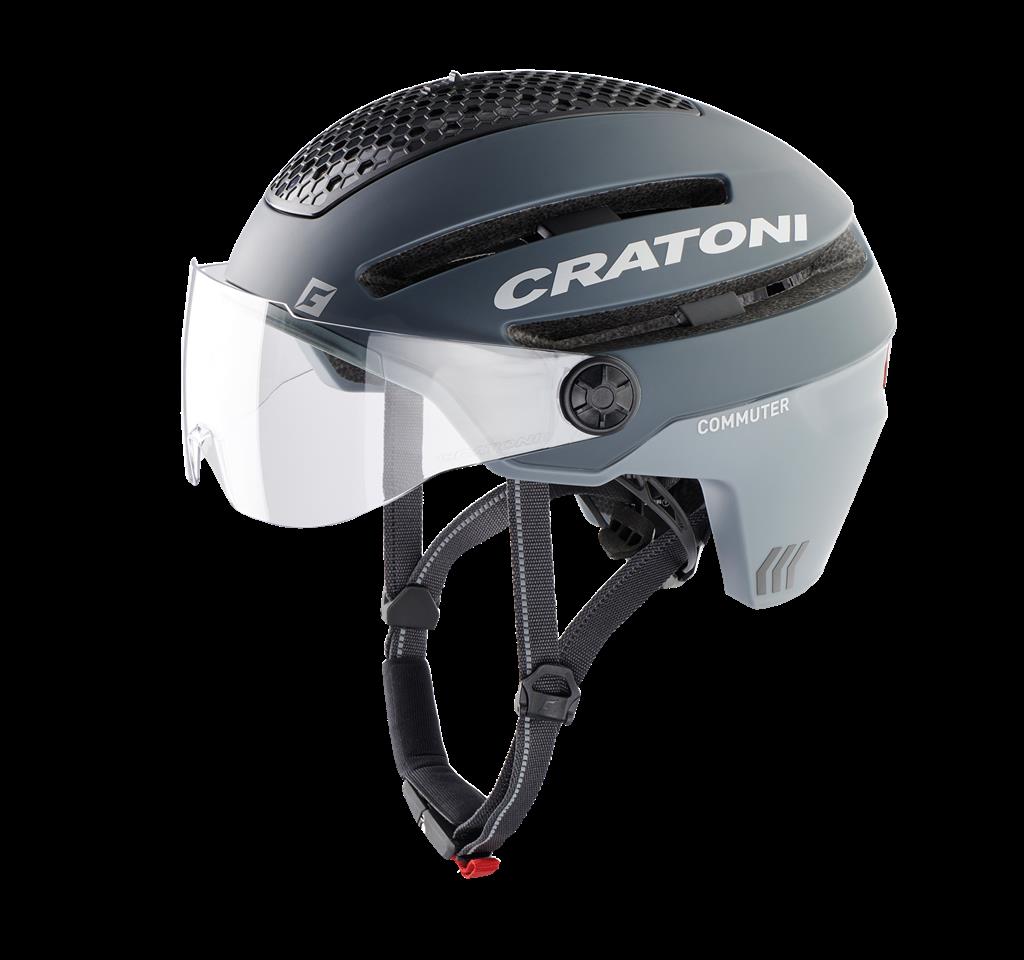 Cratoni Fahrradhelm Commuter (Pedelec) grau matt, Gr. S/M (54-58cm)