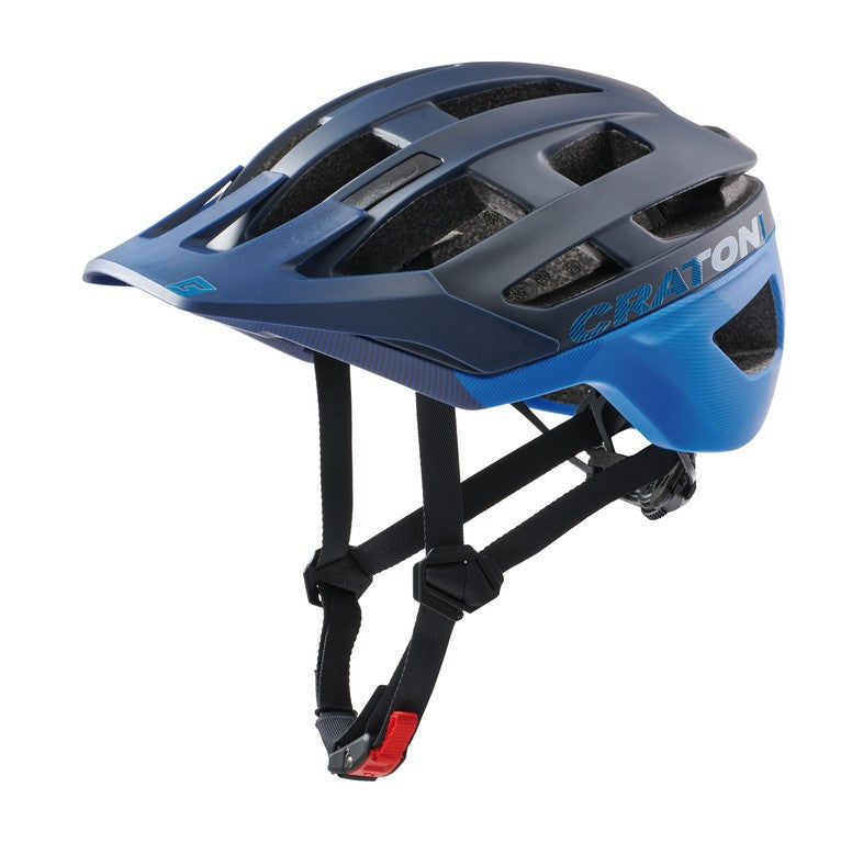 Cratoni Fahrradhelm AllRace (MTB) blau matt, Gr. S/M (52-57cm)