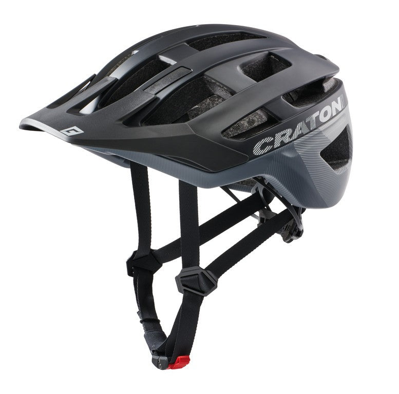 Cratoni Fahrradhelm AllRace (MTB) schwarz/grau matt, Gr. M/L (56-61cm)