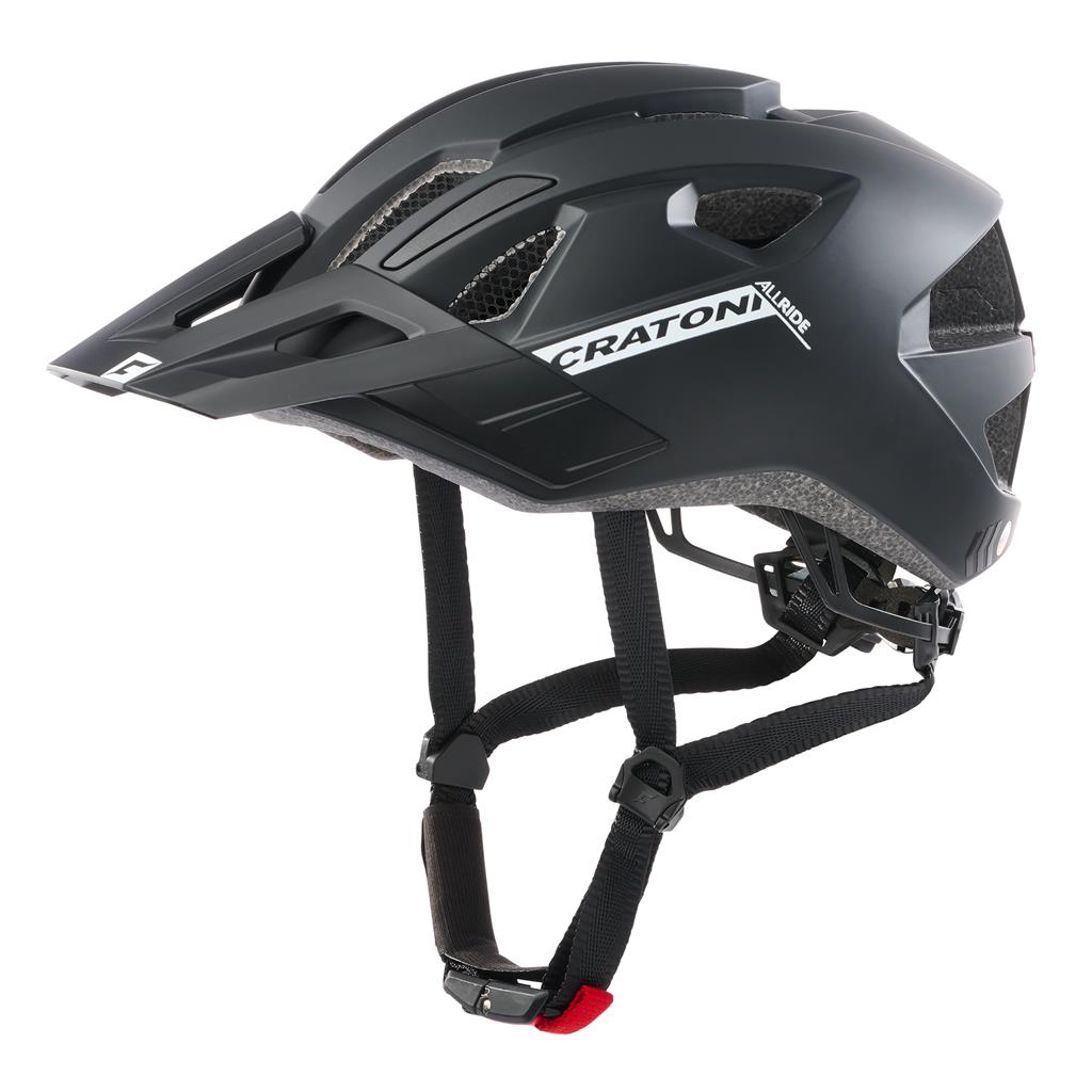 Cratoni Fahrradhelm AllRide (MTB) schwarz matt, Gr. Uni (53-59cm)
