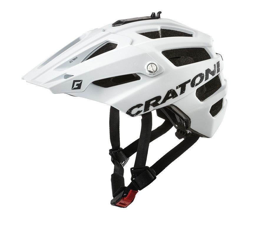Cratoni Fahrradhelm AllTrack (MTB) weiß gummiert, Gr. M/L (58-61cm)