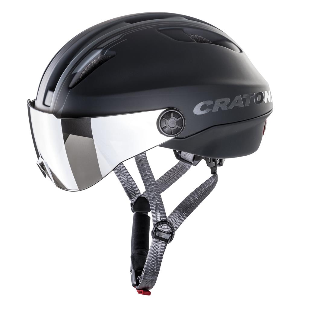 Cratoni Fahrradhelm Evo (Pedelec) schwarz/anthrazit matt, Gr.M/L (57-61cm)