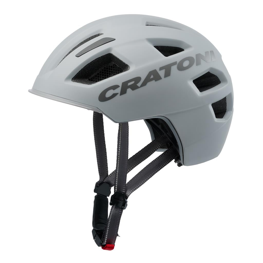Cratoni Fahrradhelm C-Pure (City) grau matt, Gr. M/L (58-61cm)