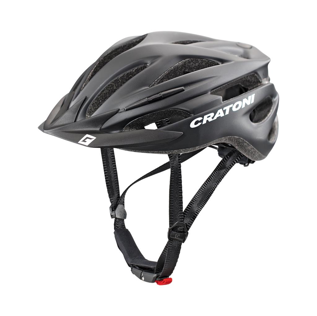Cratoni Fahrradhelm Pacer (MTB) schwarz matt, Gr. S/M (54-58cm)