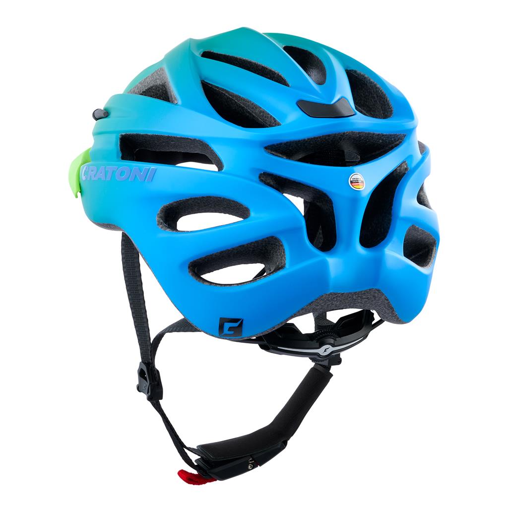 Cratoni Fahrradhelm Pacer Jr. grün/blau matt, Gr. S/M (54-58cm)