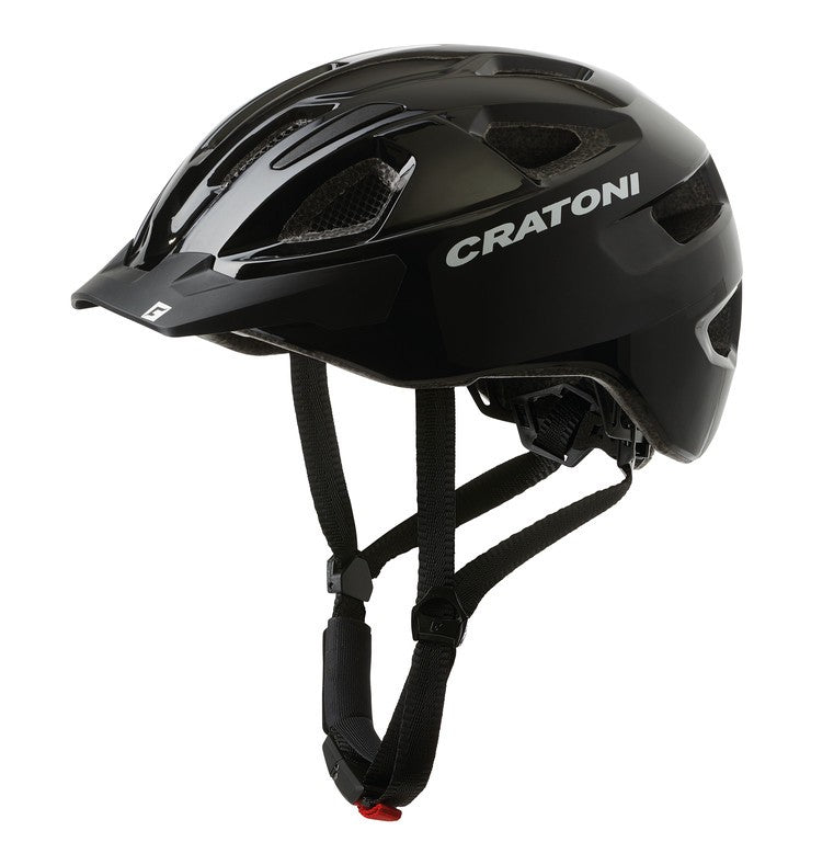 Cratoni Fahrradhelm C-Swift (City) schwarz glanz, Gr. Uni (53-59cm)