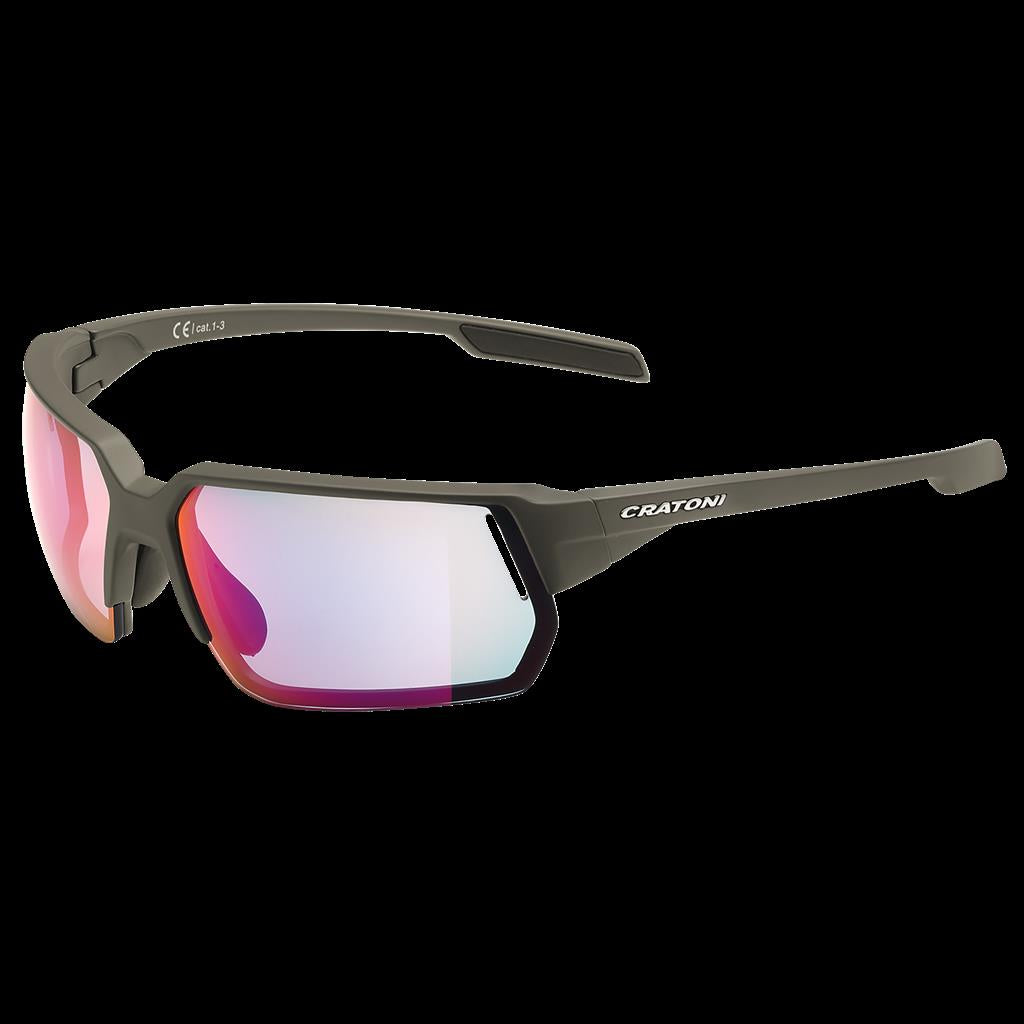 Cratoni Sonnenbrille Cratoni C-Lite NXT photochr coffee matt, Glas klar, plasma verspieg