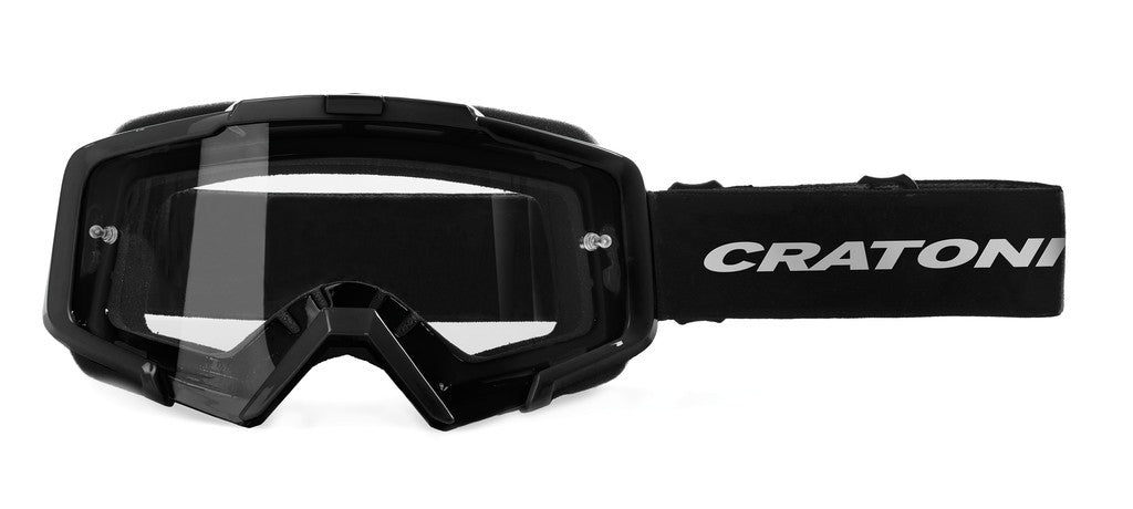 Cratoni MTB Brille Cratoni C-Dirttrack Rahmen schwarz glanz, Glas transparent