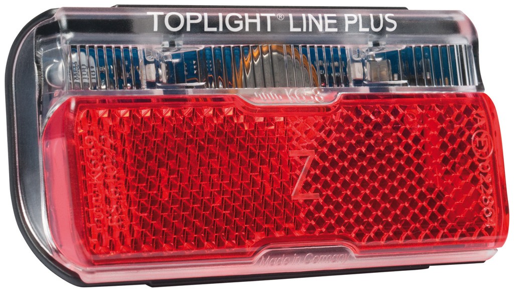 Busch & Müller Rücklicht b&m Toplight Line brake plus Bremslichtfunktion und Standlicht,50mm
