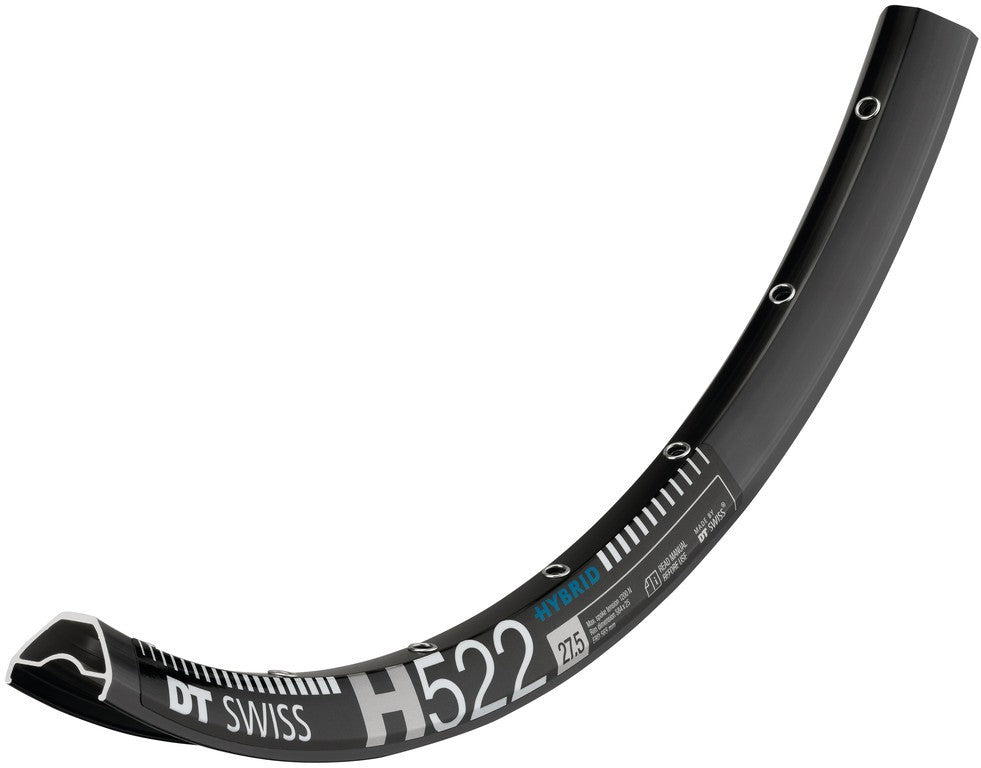 DT Swiss Felge H 522 27.5", schwarz,28 Loch, 584-25, VL 6,5mm