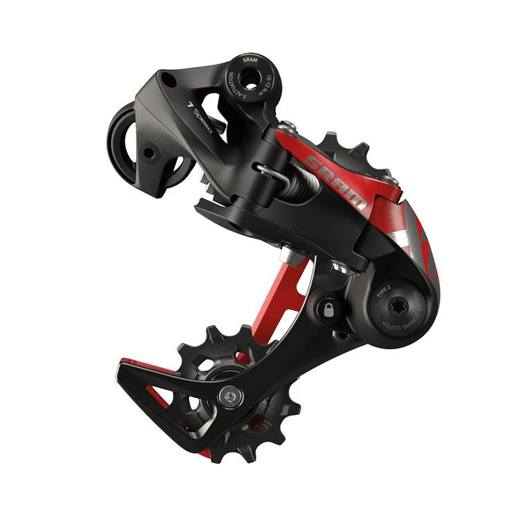 Sram Schaltwerk Sram X01 DH 7-fach A3 kurzer Käfig,max.28Z.sw,ExAct,stahl/alu