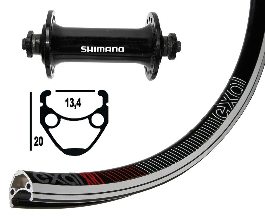 Winora V-Rad 13-622 Tiagra schwarz QR 32L Exal XR-1 sz/silb.o.Ösen.Niro-Spei.sz.DD